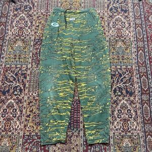 VTG 80s 90s Green Bay Packers NFL Pro Line Sweatpants Tiger‎ Stripe Camo S USA